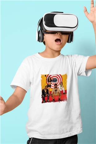Black Eyed Peas Baskılı Unisex Beyaz Çocuk Tişört