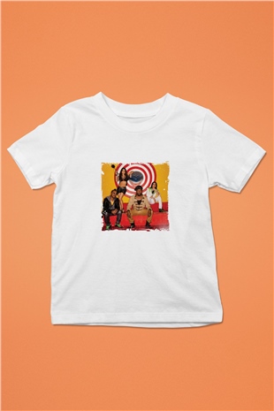 Black Eyed Peas Baskılı Unisex Beyaz Çocuk Tişört