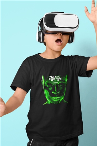 Black Eyed Peas Baskılı Unisex Siyah Çocuk Tişört