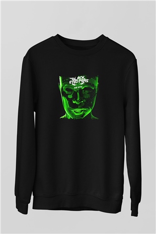 Black Eyed Peas Baskılı Unisex Siyah Sweatshirt