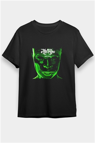 Black Eyed Peas Baskılı Unisex Siyah Tişört