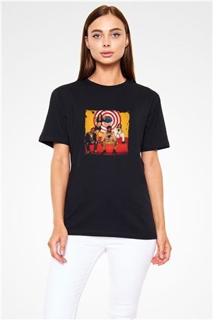 Black Eyed Peas Baskılı Unisex Siyah Tişört
