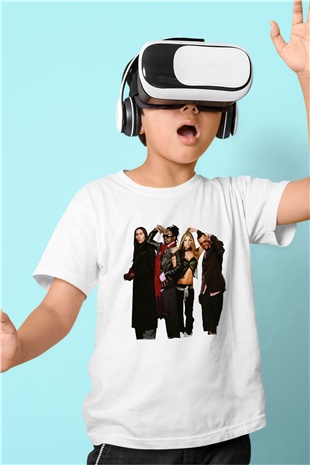 Black Eyed Peas Beyaz Unisex Çocuk Tişört
