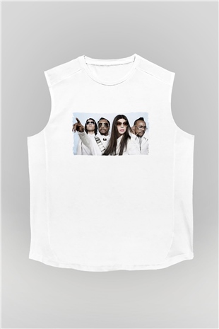 Black Eyed Peas Beyaz Unisex Kolsuz Tişört