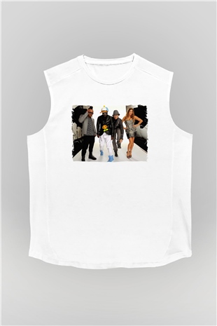 Black Eyed Peas Beyaz Unisex Kolsuz Tişört