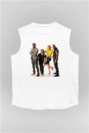 Black Eyed Peas Beyaz Unisex Kolsuz Tişört