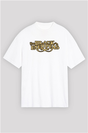 Black Eyed Peas Beyaz Oversize Tişört Oversize T-shirt - TişörtFabrikası