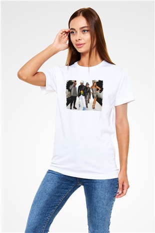 Black Eyed Peas Beyaz Unisex Tişört T-Shirt - TişörtFabrikası