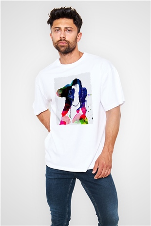 Black Eyed Peas Beyaz Oversize Tişört Oversize T-shirt - TişörtFabrikası