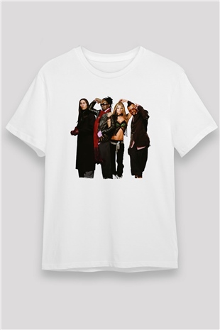 Black Eyed Peas Beyaz Unisex Tişört T-Shirt - TişörtFabrikası