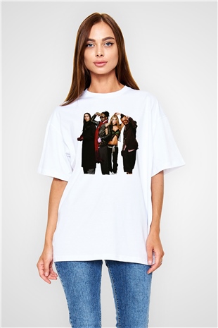 Black Eyed Peas Beyaz Oversize Tişört Oversize T-shirt - TişörtFabrikası