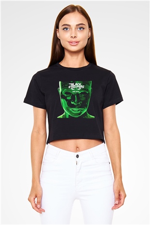 Black Eyed Peas Siyah Crop Top Tişört