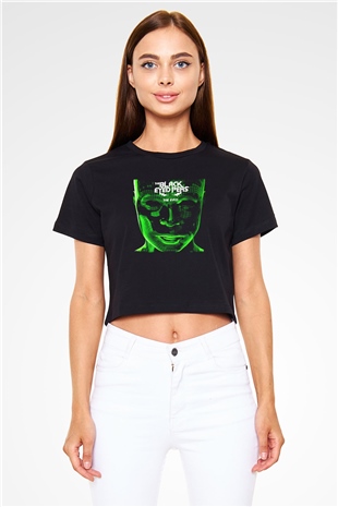 Black Eyed Peas Siyah  Crop Top Tişört