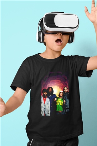 Black Eyed Peas Siyah Unisex Çocuk Tişört