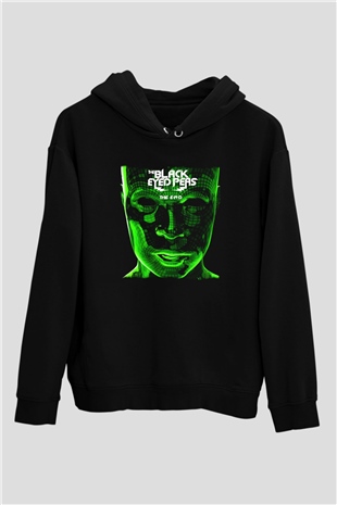Black Eyed Peas Siyah Unisex Kapüşonlu Sweatshirt