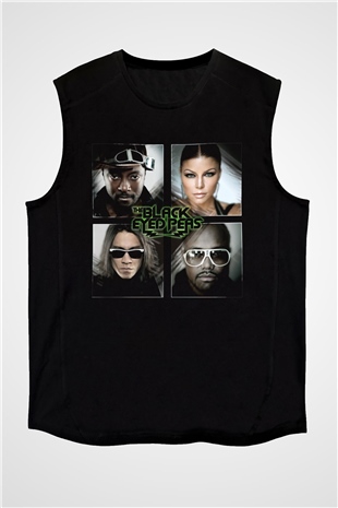 Black Eyed Peas Siyah Unisex Kolsuz Tişört