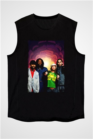 Black Eyed Peas Siyah Unisex Kolsuz Tişört