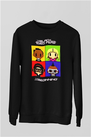 Black Eyed Peas Siyah Unisex Sweatshirt