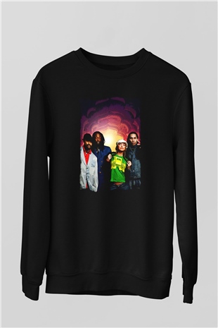 Black Eyed Peas Siyah Unisex Sweatshirt