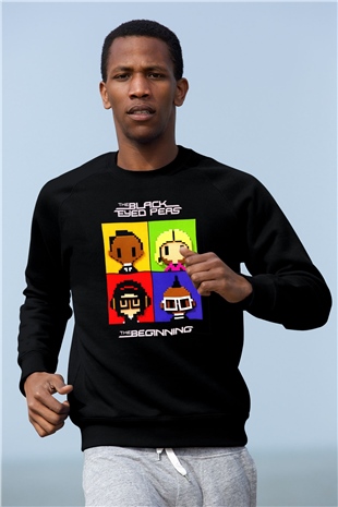 Black Eyed Peas Siyah Unisex Sweatshirt