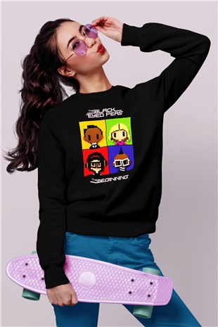 Black Eyed Peas Siyah Unisex Sweatshirt