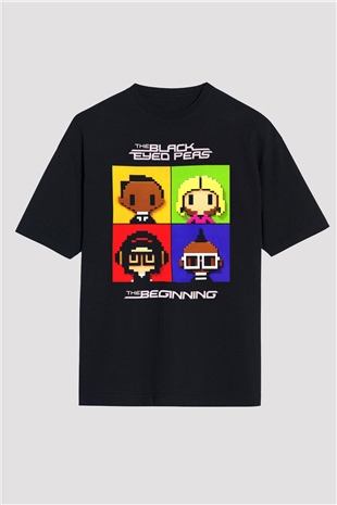 Black Eyed Peas Siyah Oversize Tişört Oversize T-shirt - TişörtFabrikası