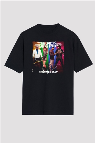 Black Eyed Peas Siyah Oversize Tişört Oversize T-shirt - TişörtFabrikası