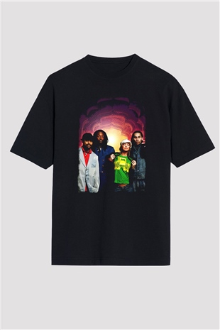 Black Eyed Peas Siyah Oversize Tişört Oversize T-shirt - TişörtFabrikası