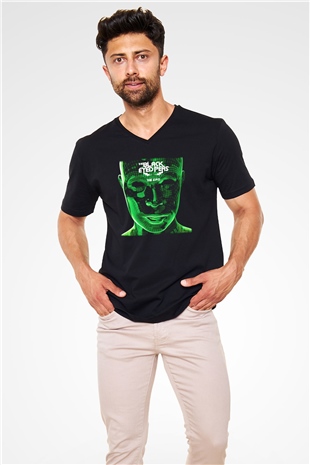 Black Eyed Peas Siyah Unisex V Yaka Tişört T-Shirt