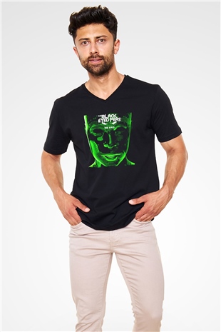 Black Eyed Peas Siyah Unisex V Yaka Tişört