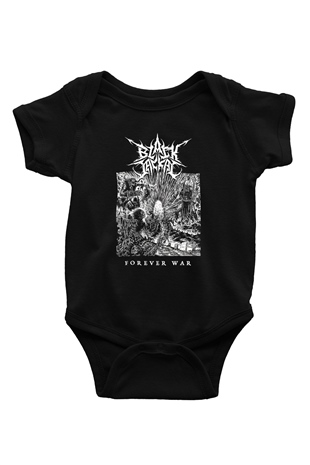 Black Jackal Baskılı Unisex Siyah Bebek Body - Zıbın
