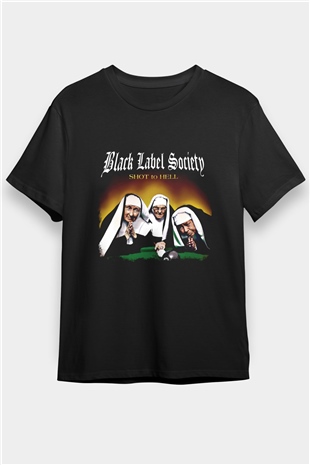 Black Label Society Baskılı Unisex Siyah Tişört