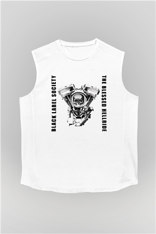 Black Label Society Beyaz Unisex Kolsuz Tişört