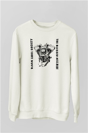 Black Label Society Beyaz Unisex Sweatshirt