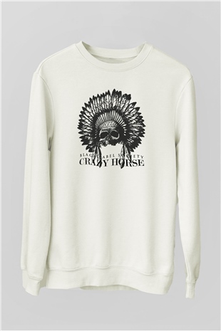Black Label Society Beyaz Unisex Sweatshirt