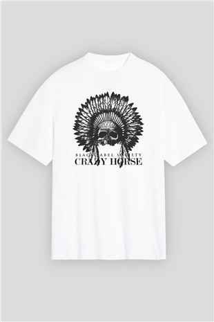 Black Label Society Beyaz Oversize Tişört Oversize T-shirt - TişörtFabrikası