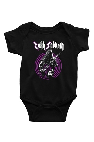 Black Label Society Siyah Bebek Body - Zıbın