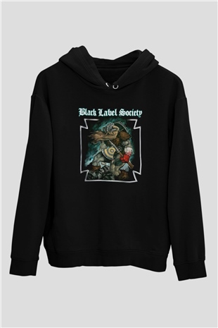 Black Label Society Siyah Unisex Kapüşonlu Sweatshirt