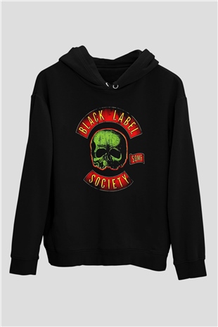 Black Label Society Siyah Unisex Kapüşonlu Sweatshirt