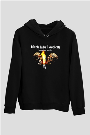 Black Label Society Siyah Unisex Kapüşonlu Sweatshirt