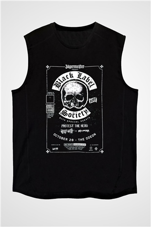 Black Label Society Siyah Unisex Kolsuz Tişört