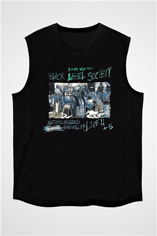Black Label Society Siyah Unisex Kolsuz Tişört