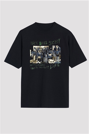 Black Label Society Siyah Unisex Oversize Tişört T-Shirt