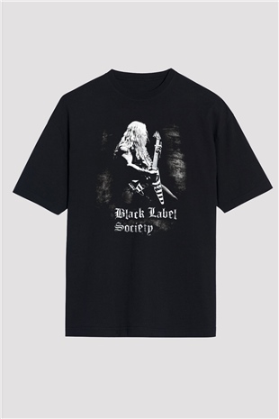 Black Label Society Siyah Oversize Tişört Oversize T-shirt - TişörtFabrikası