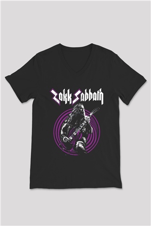 Black Label Society Siyah Unisex V Yaka Tişört