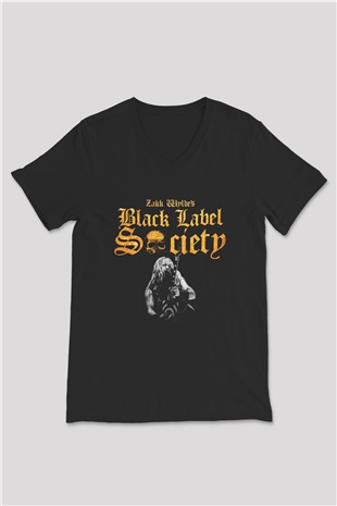 Black Label Society Siyah Unisex V Yaka Tişört