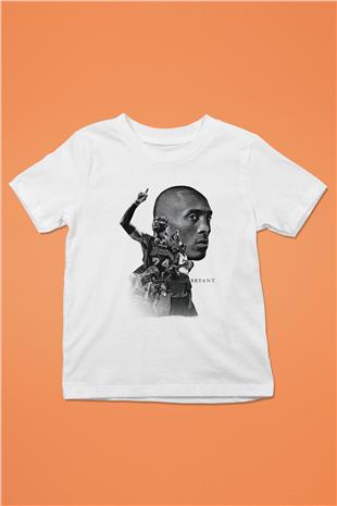 Black Mamba Baskılı Beyaz Unisex Beyaz Çocuk Tişört - Tshirt