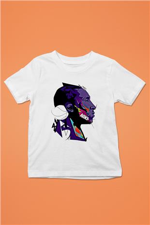 Black Mamba Baskılı Beyaz Unisex Beyaz Çocuk Tişört - Tshirt