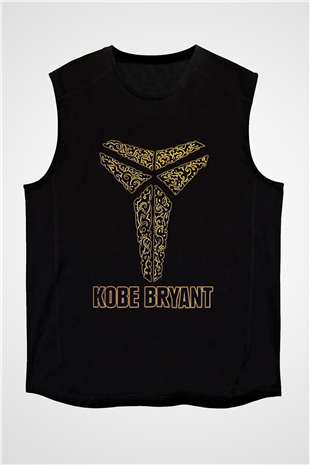 Black Mamba Baskılı Unisex Siyah Kolsuz Tişört - Tshirt