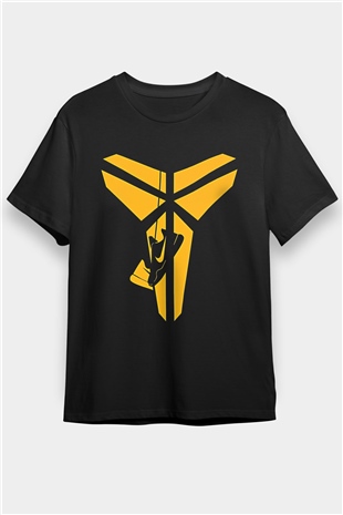 Black Mamba Baskılı Unisex Siyah Tişört - Tshirt